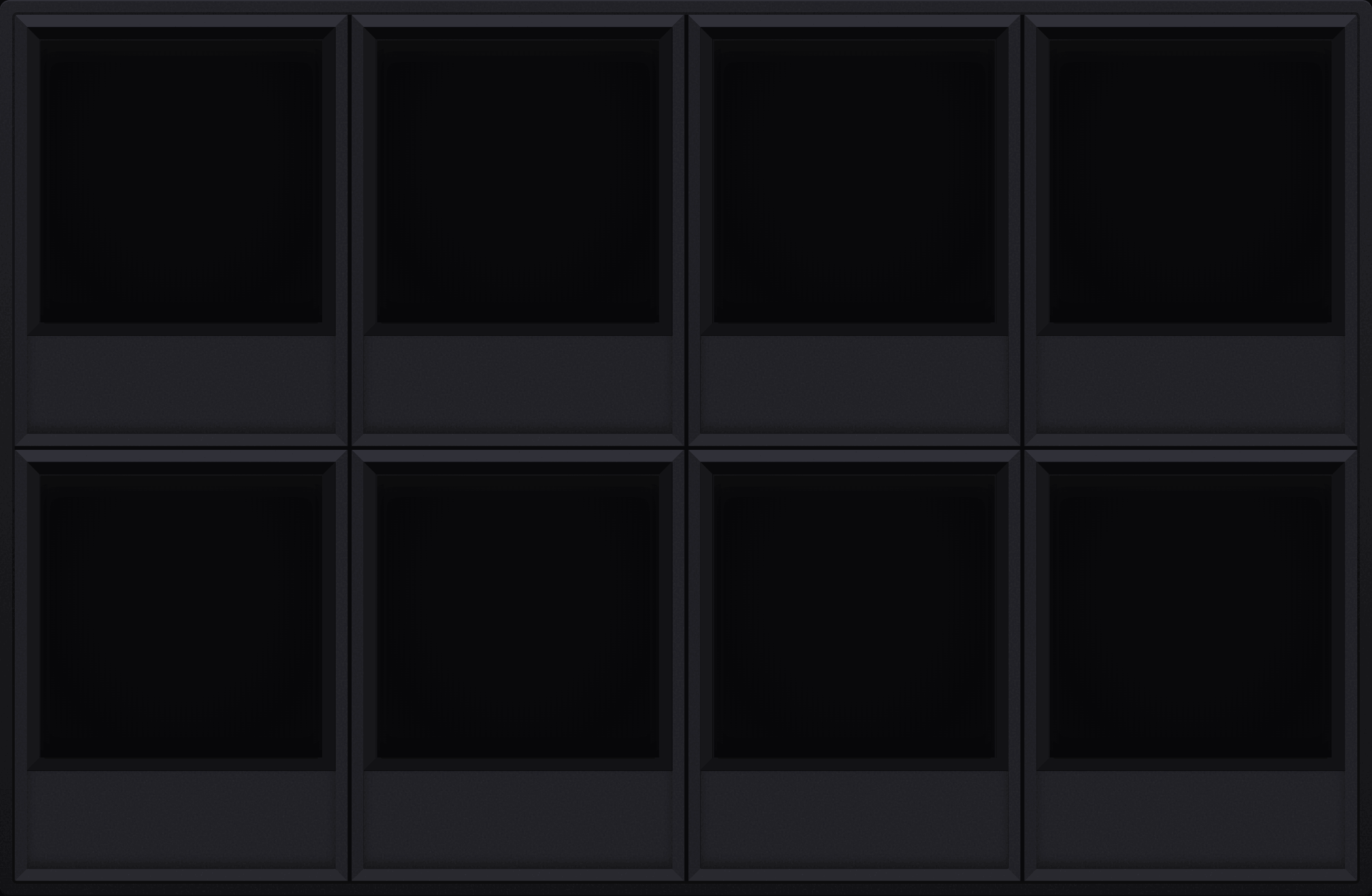 Storm Charcoal Display Case (2x4)